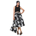 Long Gye Nyame print skirt